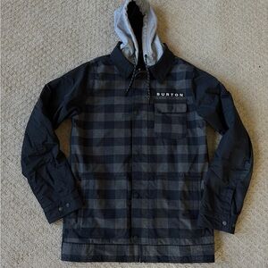 Men’s Burton Dunmore Jacket Black/Grey Size Small